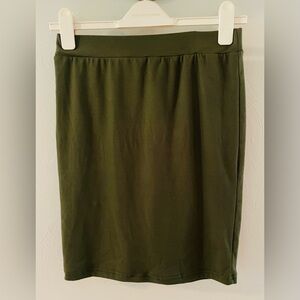 Capella Olive Green Mini Skirt